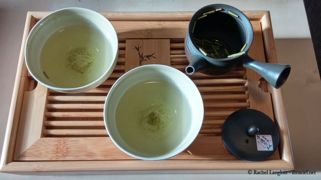 dégustation d'un thé japonais