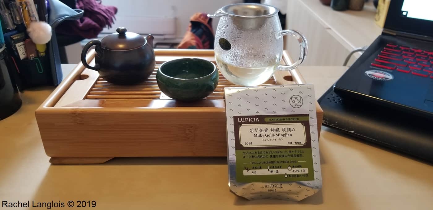 Dégustation d'un oolong de Taïwan